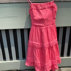 Pink strapless Do+Be mini dress, size medium.